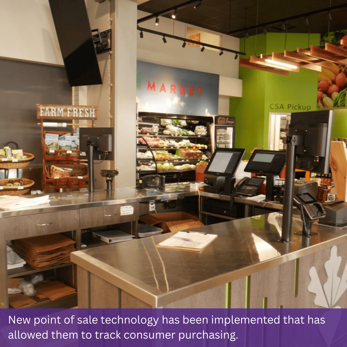 New point of sale technology has been implemented that has allowed them to track consumer purchasing.